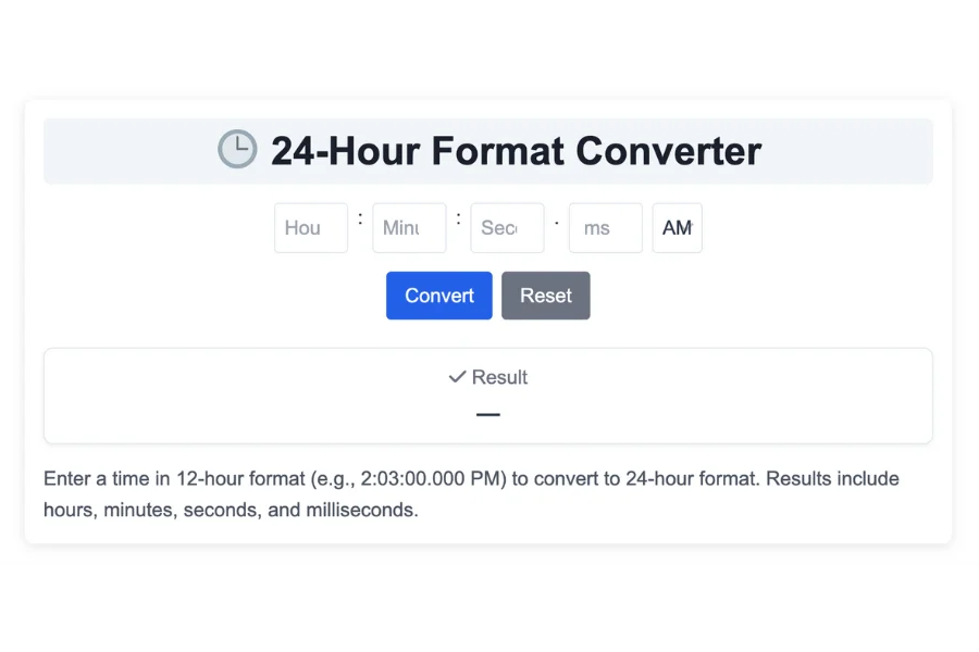 24-Hour Format Converter