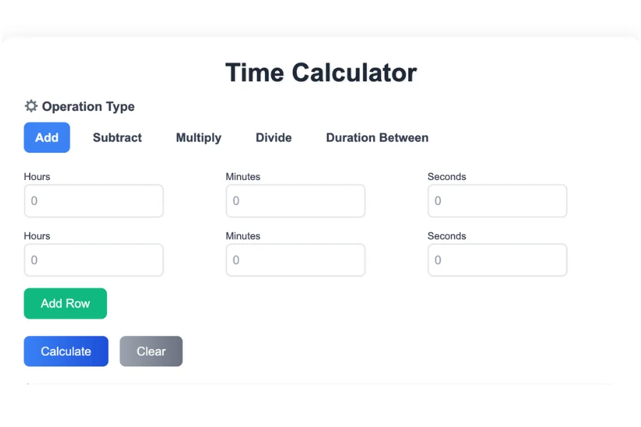 Time Calculator