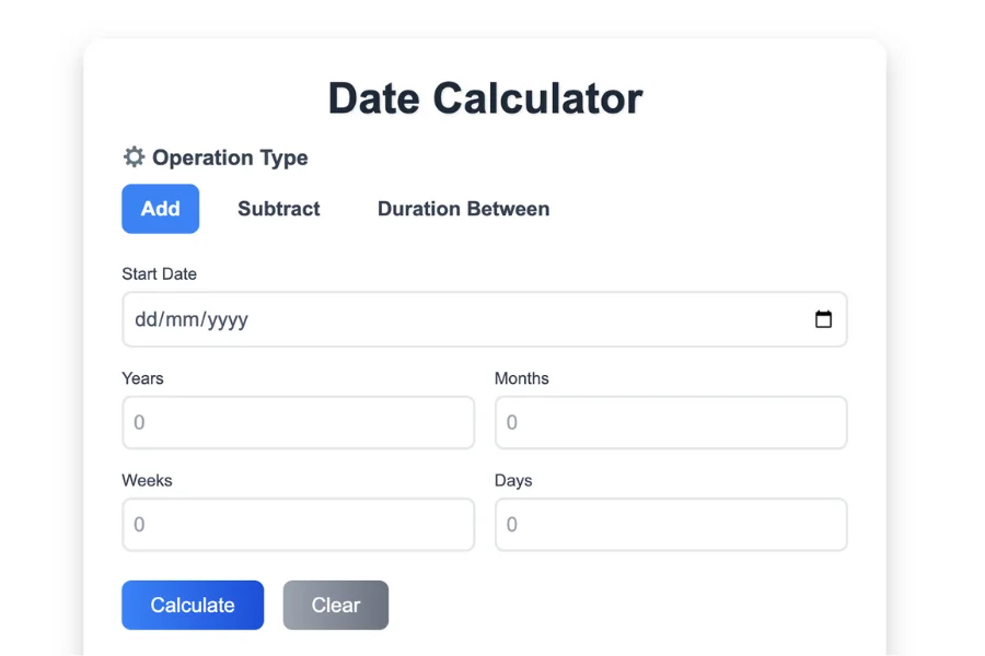 date Calculator
