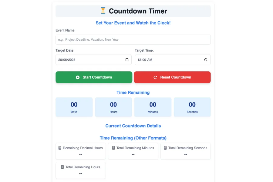 Countdown Timer