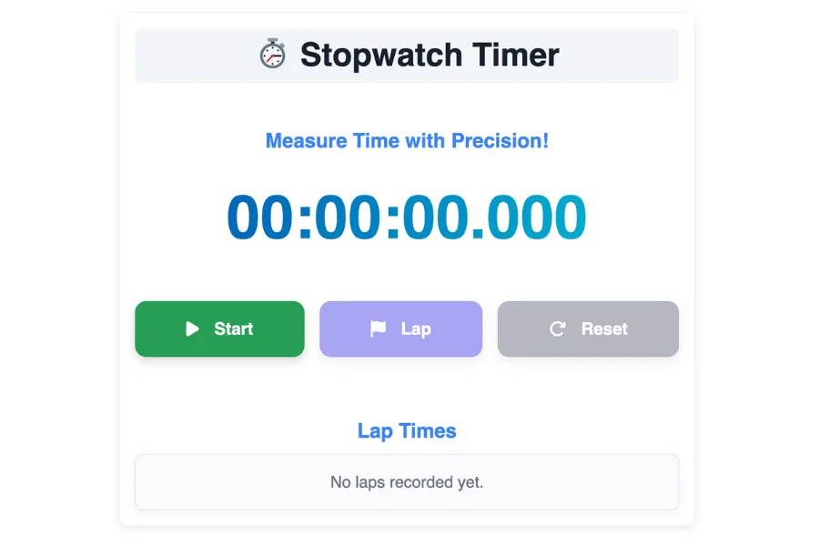 Stopwatch Timer